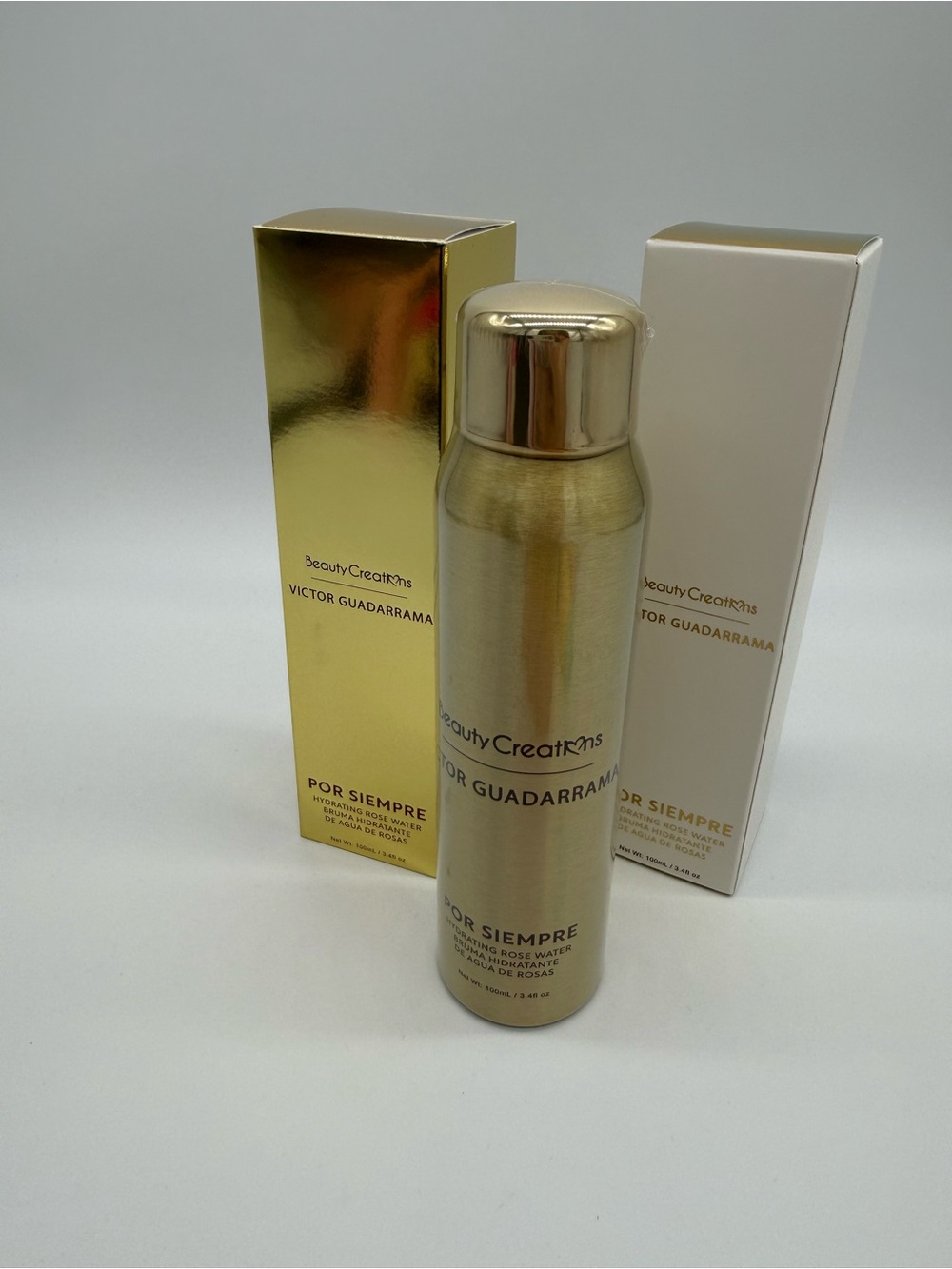 Beauty Creations Por Siempre Hydrating Rose Water Spray - Gold